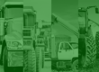 Camiones de carga, maquinaria de construcción, equipo agrícola y transporte industrial, representando la diversidad de sectores que dependen de un suministro eficiente de combustible.