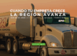 Camión de suministro de combustible en el noroeste de México